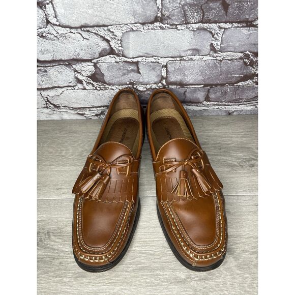 Johnston & Murphy Brown Leather Kiltie Tassel Loafers Shoes Men\'s Sz 11M US/44EU main image 4